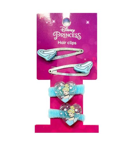 Disney Hercegnők, Hamupipőke Glam hajcsat, hajgumi szett 6 db-os