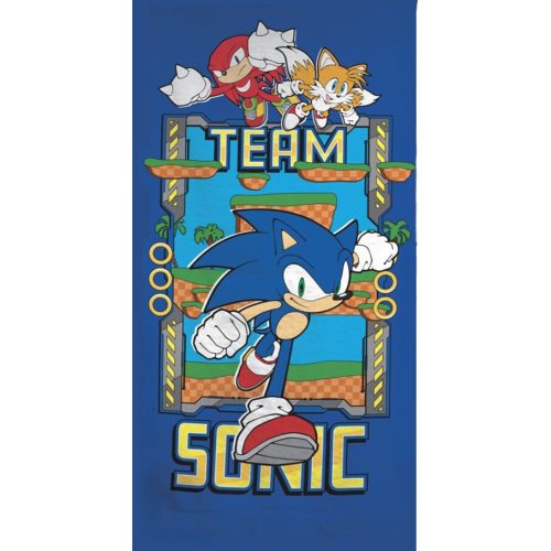 Sonic a sündisznó fürdőlepedő, strand törölköző 70x140cm (Fast Dry)