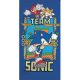 Sonic a sündisznó fürdőlepedő, strand törölköző 70x140cm (Fast Dry)