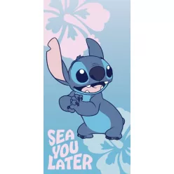   Disney Lilo és Stitch, A csillagkutya Sea You Later fürdőlepedő, strand törölköző 70x140cm (Fast Dry)