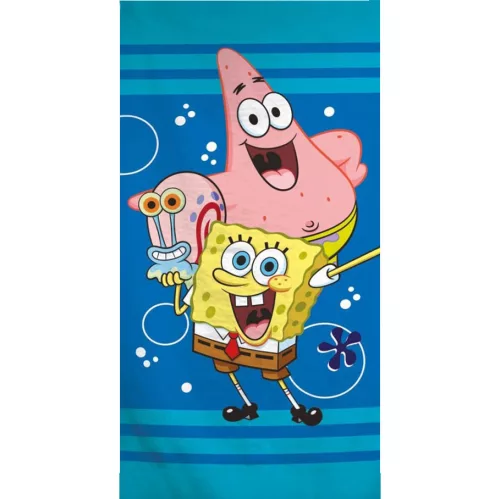 SpongyaBob Under the Sea fürdőlepedő, strand törölköző 70x140cm (Fast Dry)
