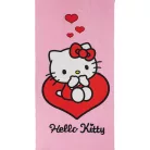 Hello Kitty Love fürdőlepedő, strand törölköző 70x140cm (Fast Dry)