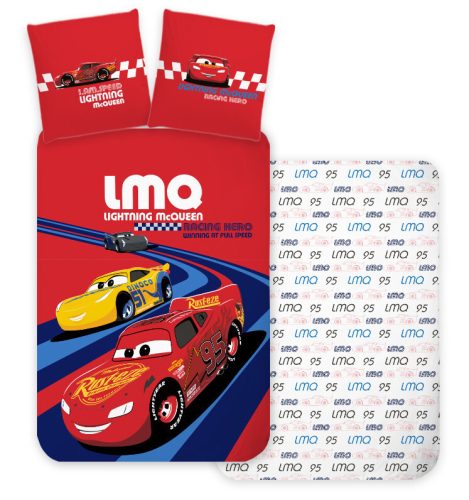 Disney Verdák Racing Hero gyerek, ovis ágyneműhuzat 100×135 cm, 40×60 cm