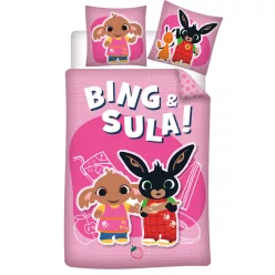 Bing Sula gyerek, ovis ágyneműhuzat 100×135cm, 40×60 cm