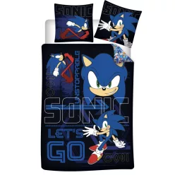   Sonic a sündisznó Unstoppable gyerek, ovis ágyneműhuzat 100×135cm, 40×60 cm