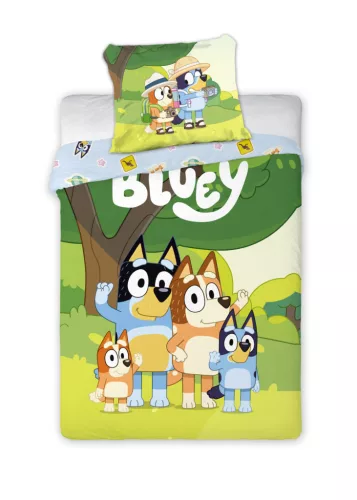 Bluey Family Snuggle gyerek, ovis ágyneműhuzat 100×135cm, 40×60 cm