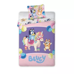   Bluey Magical Party gyerek, ovis ágyneműhuzat 100×135cm, 40×60 cm