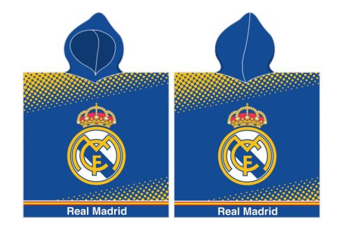 Real Madrid Blue strand törölköző poncsó 55x110 cm