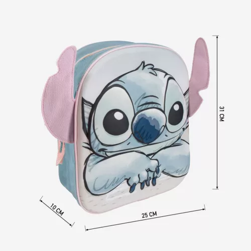 Disney Lilo és Stitch, A csillagkutya Cheeky 3D hátizsák, táska 31 cm