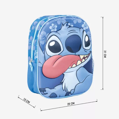 Disney Lilo és Stitch, A csillagkutya Tongue 3D hátizsák, táska 31 cm