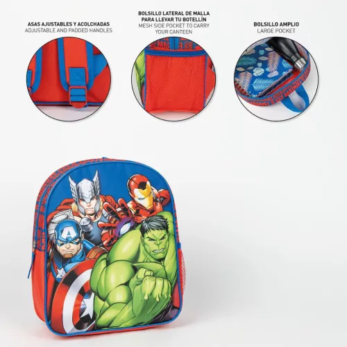 Bosszúállók Hero Squad hátizsák, táska 29 cm