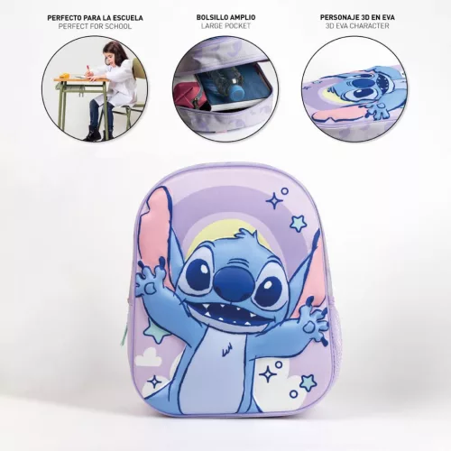 Disney Lilo és Stitch, A csillagkutya Cosmic 3D hátizsák, táska 31 cm