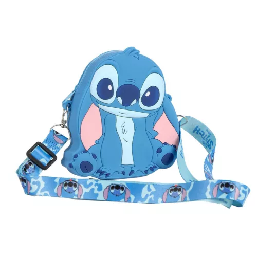 Disney Lilo és Stitch, A csillagkutya Buddy szilikon oldaltáska, válltáska