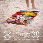 Naruto Jutsu fürdőlepedő, strand törölköző 70x140cm (Fast Dry)