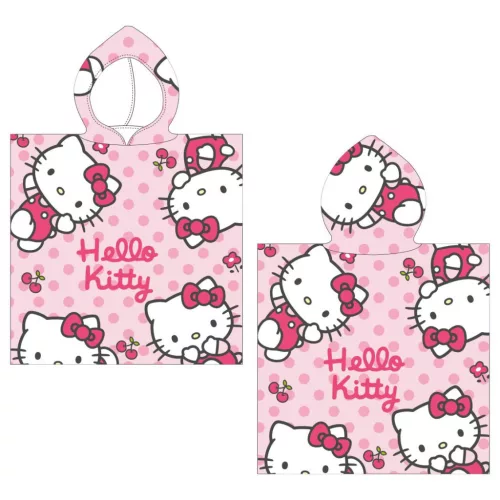 Hello Kitty Cherry strand törölköző poncsó 50x115 cm (Fast Dry)