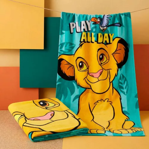 Disney Az Oroszlánkirály All Day fürdőlepedő, strand törölköző 70x140cm (Fast Dry)