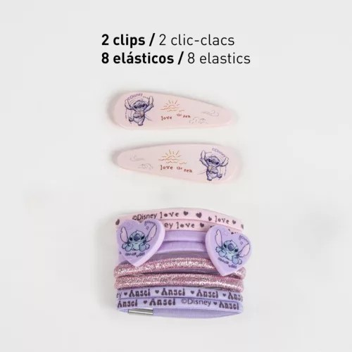 Disney Lilo és Stitch, A csillagkutya Love the Sea hajcsat, hajgumi szett dobozban