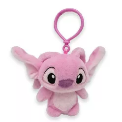   Disney Lilo és Stitch, A csillagkutya Pink 3D plüss figura akasztóval, táskadísz 12 cm