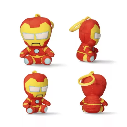 Bosszúállók Iron Man 3D plüss figura akasztóval, táskadísz 13 cm