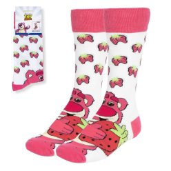   Disney Játékháború Lotso Strawberry felnőtt hosszú szárú zokni 36/43