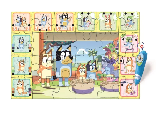 Bluey Playtime interaktív 24 db-os puzzle Clementoni