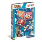 Sonic, a sündisznó 104 db-os puzzle Clementoni