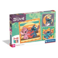   Disney Lilo és Stitch, A csillagkutya 3x48 db-os puzzle Clementoni