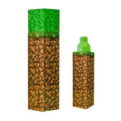 Minecraft Block műanyag kulacs csavaros kupakkal 650 ml