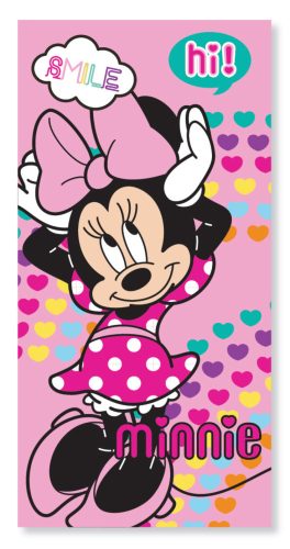 Minnie Hearts fürdőlepedő, strand törölköző 70x137 cm (Fast Dry)