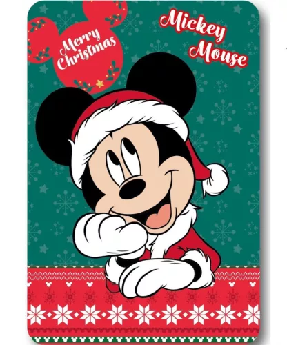 Disney Mickey Festive Karácsonyi polár takaró 100x140cm