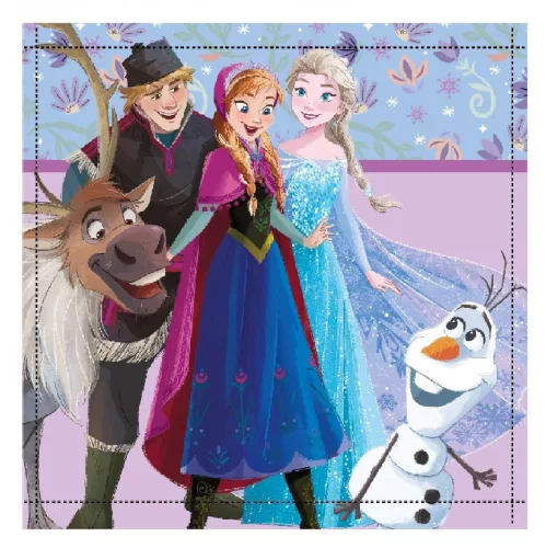 Disney Jégvarázs Friends Forever kéztörlő, arctörlő, törölköző 30x30cm