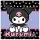Hello Kitty Kuromi kéztörlő, arctörlő, törölköző 30x30cm