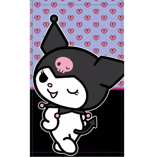 Hello Kitty Kuromi kéztörlő, arctörlő, törölköző 30x50cm