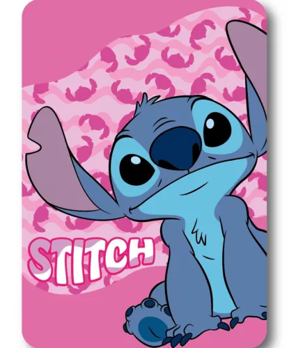 Disney Lilo és Stitch, A csillagkutya Pink Wave polár takaró 100x140cm