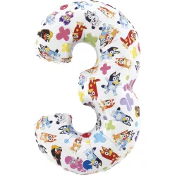 Bluey Friends 3-as szám fólia lufi 66 cm