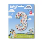 Bluey Friends 3-as szám fólia lufi 66 cm