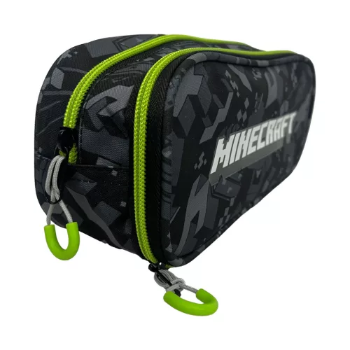 Minecraft Camo Terra 2 rekeszes tolltartó 23,5 cm