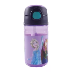   Disney Jégvarázs Modern Magic műanyag szívószálas kulacs akasztóval 350 ml