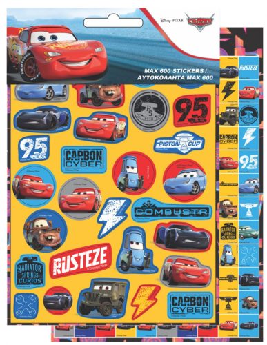Disney Verdák Adventure 600 darabos matrica szett