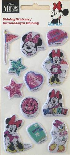 Minnie csillogó pufi szivacs matrica szett