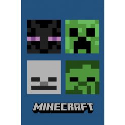 Minecraft Hostile Mobs szuper puha polár takaró 100*150cm