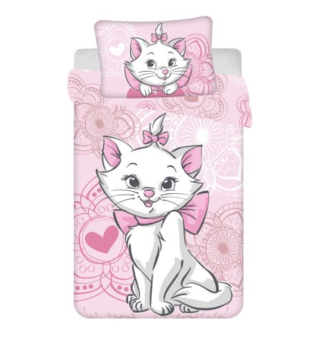 Disney Marie Aristocat gyerek, ovis ágyneműhuzat 100×135 cm, 40×60 cm