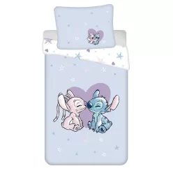   Disney Lilo és Stitch, A csillagkutya Heart ágyneműhuzat 140×200cm, 70×90 cm