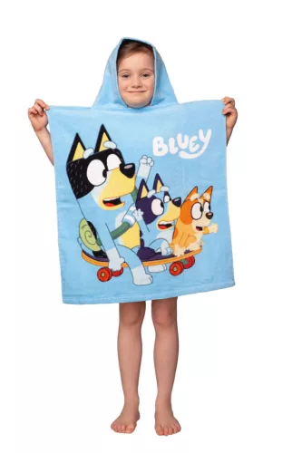 Bluey Skate strand törölköző poncsó 50x115cm