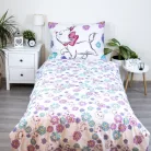 Disney Marie Floral ágyneműhuzat 140×200cm, 70×90 cm