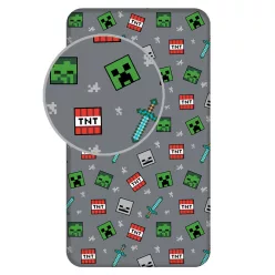 Minecraft We Got This gumis lepedő 90x200 cm