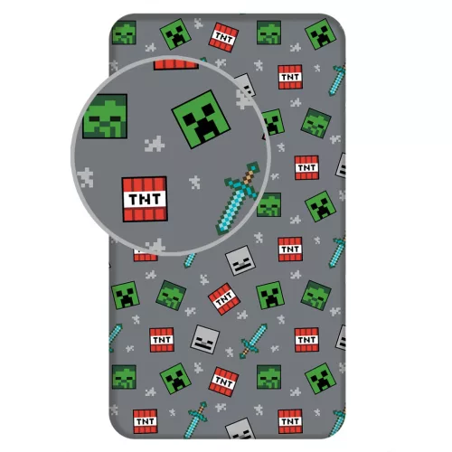 Minecraft We Got This gumis lepedő 90x200 cm