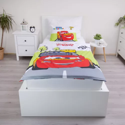 Disney Verdák Champion gyerek, ovis ágyneműhuzat 100×135 cm, 40×60 cm