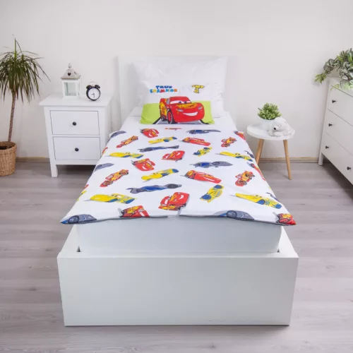 Disney Verdák Champion gyerek, ovis ágyneműhuzat 100×135 cm, 40×60 cm