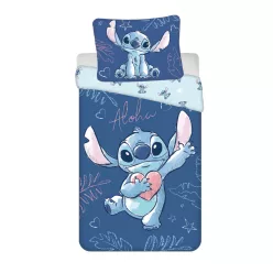   Disney Lilo és Stitch, A csillagkutya Aloha Blue ágyneműhuzat 140×200cm, 70×90 cm